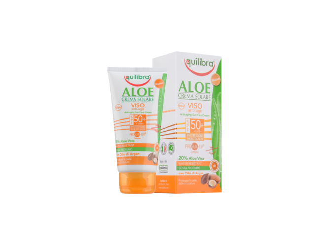 Przeciwzmarszczkowy krem przeciwsłoneczny Equilibra® Aloe SPF 50+