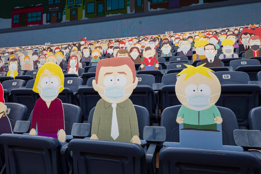 Postaci z serialu „South Park” na stadionie drużyny Denver Broncos 
