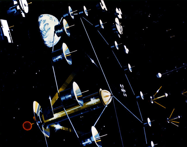 Kilkanaście kolonii połączonych razem (fot. NASA Ames Research Center)