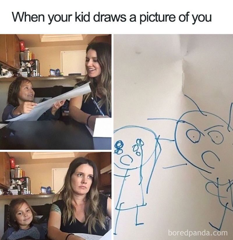 "Kiedy dziecko rysuje twoją podobiznę" 