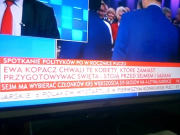 Pasek TVP za czasów prezesury Jacka Kurskiego 