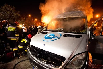 ...jeden z nich należał do TVN24... (fot. Jakub Czermiński)