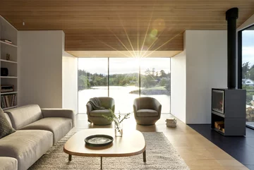 Shoreline House. Nowoczesny dom na wybrzeżu, projekt: Splyce 