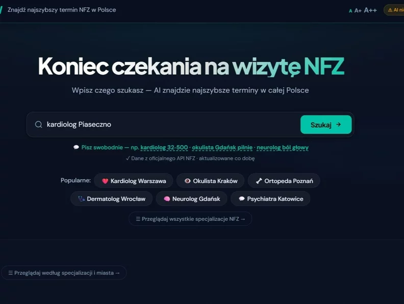 Miniatura: Jest skuteczniejsza wyszukiwarka wizyt i...