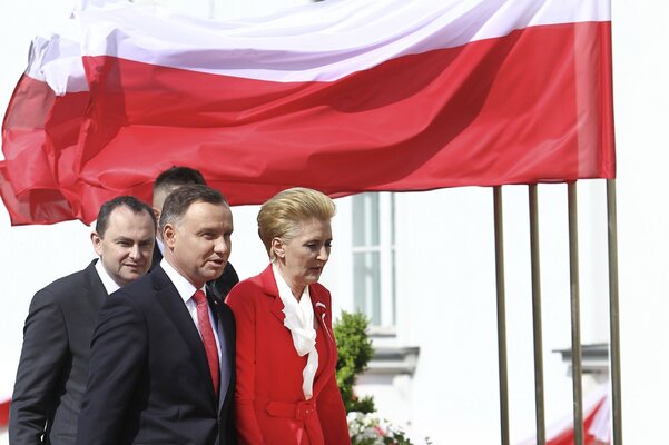 Miniatura: Agata Kornhauser-Duda podczas Dnia Flagi RP