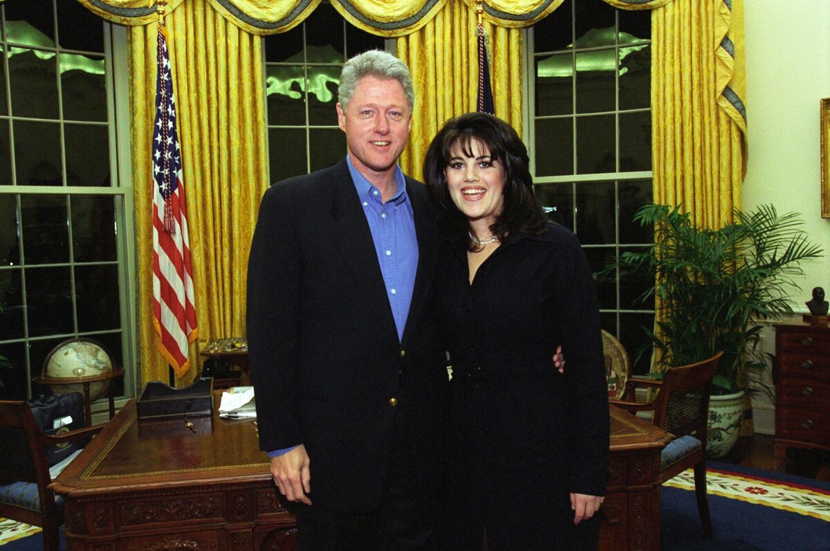 Clinton i Lewinsky, luty 1997 roku 