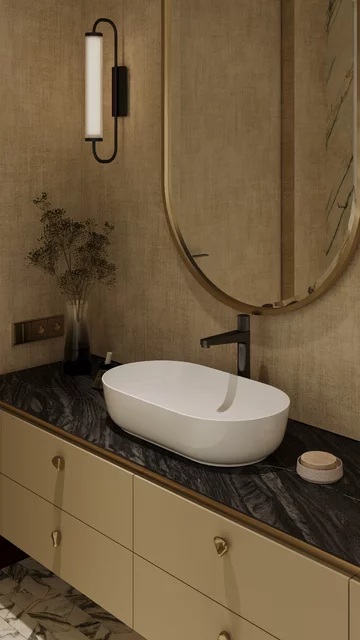 Apartament z widokiem na park, projekt Modeko Studio 