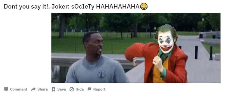 Mem zainspirowany filmem „Joker” 