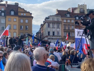 Wiec Donalda Tuska w Warszawie 