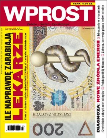 Okładka tygodnika Wprost nr 37/2009 (1390)