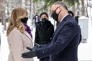 Ceremonia oficjalnego powitania prezydentów państw Grupy Wyszehradzkiej przez prezydenta Andrzeja Dudę 