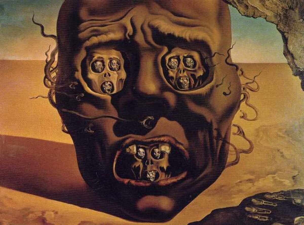 Salvador Dali "The Face of War" 1940 r. 