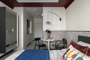 20 m&sup2; zaprojektowane bez kompromis&oacute;w &ndash; mikroapartament w&nbsp;Gdańsku o&nbsp;hotelowej logice, odważnej kolorystyce i&nbsp;perfekcyjnie zaplanowanej funkcji, projekt Czajka wnętrza, Aleksandra Czajka-Witkowska