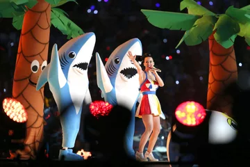 Katy Perry podczas Super Bowl (fot.NFL.com)