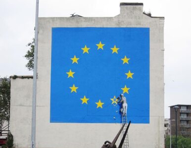 Miniatura: Tak Banksy widzi Brexit. O jego muralu...