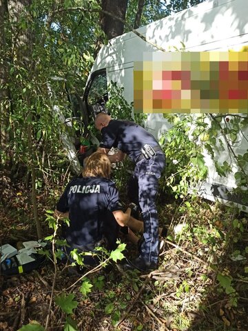 Wypadek podczas holowania