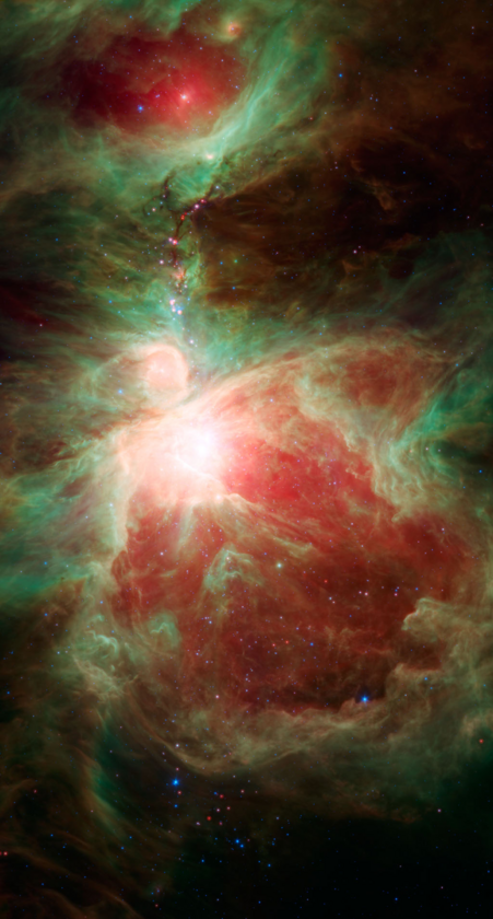 Zdjęcie wykonane tuż obok gwiazdozbioru Oriona 