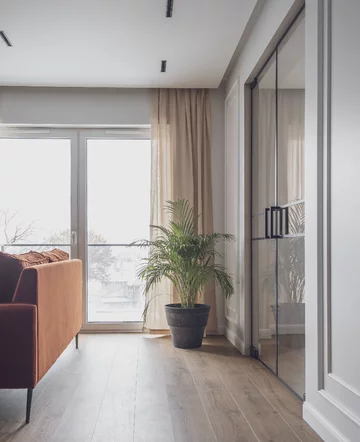 Mieszkanie o powierzchni 40 metrów kwadratowych, eleganckie i wygodne, projekt Paulina Gołaska Skibka, Gołaska, mieszkanie, małe mieszkanie