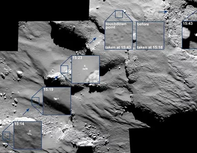 Miniatura: Zobacz, jak przebiegało lądowanie Philae....