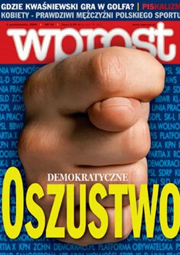 Okładka tygodnika Wprost nr 40/2005 (1192)