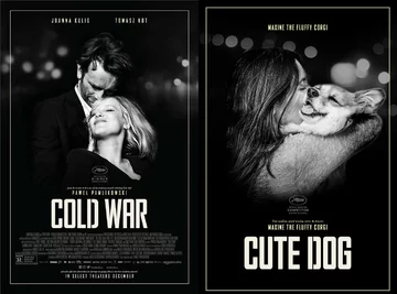 Plakat "Cold War" i plakat "Cute Dog" 