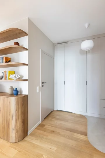 Mieszkanie dla rodziny 2+1, projekt i nadzór nad realizacją: Joanna Lemka-Wójcik, jlw studio 