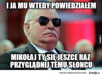 Mem z Lechem Wałęsą 