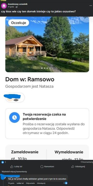 Ogłoszenie domku
