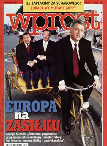 Okładka tygodnika Wprost nr 9/1999 (848)