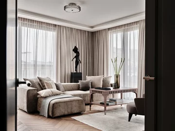 Luksusowy apartament w Warszawie, projekt Roland Stańczyk 