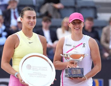 Miniatura: Sabalenka z wielkim szacunkiem w stronę...