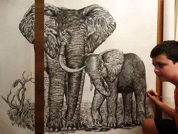 Tak Dusan rysuje mając 16 lat 