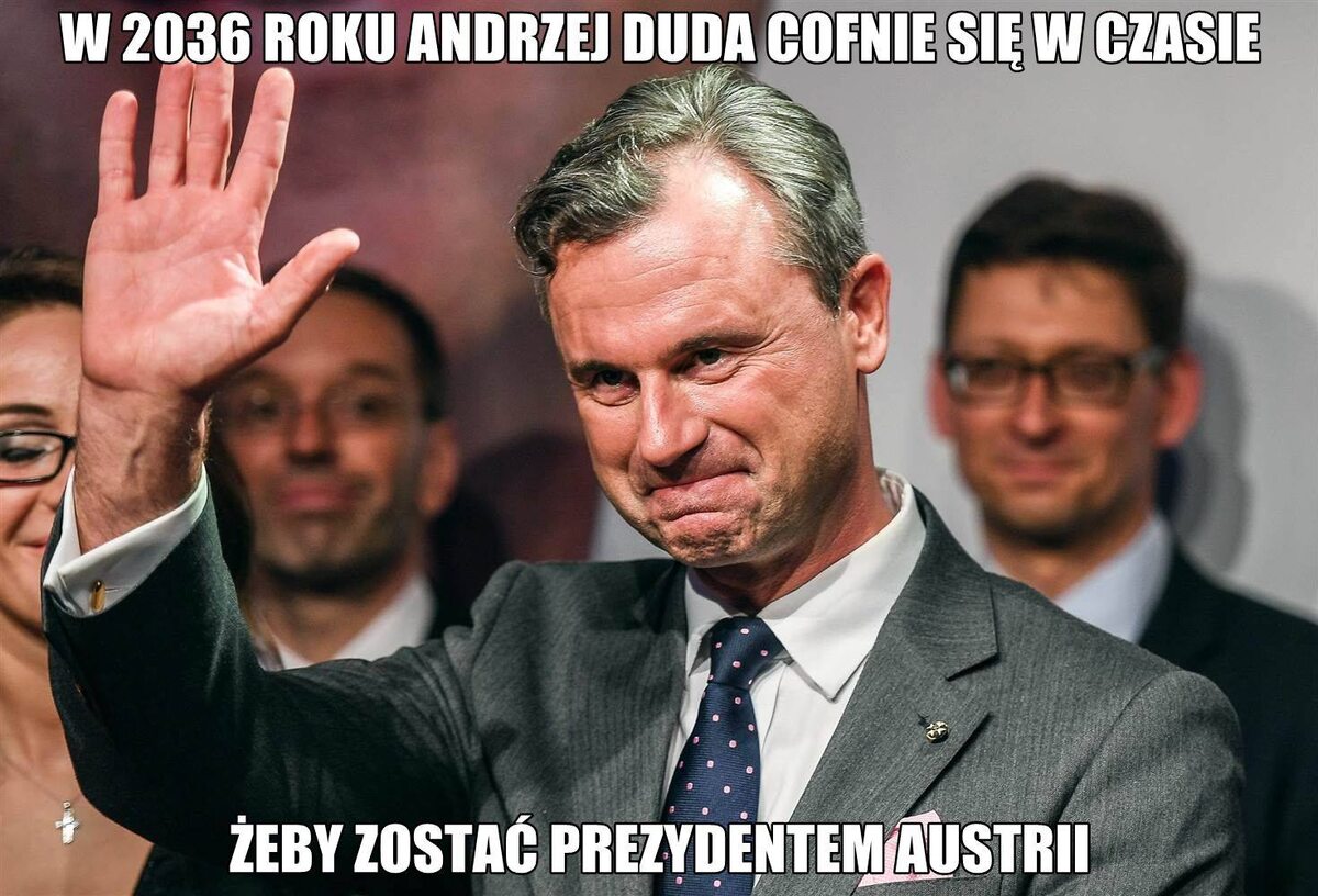 Mem z Andrzejem Dudą 