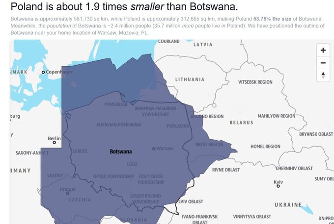 Porównanie Polski i Botswany