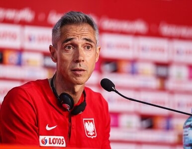 Miniatura: Paulo Sousa na konferencji prasowej przed...