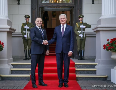 Miniatura: Po rozmowie z prezydentem Litwy Nawrocki...