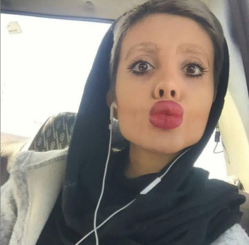 Sahar Tabar Irańska „zombie Angelina Jolie” Zdjęcie 7