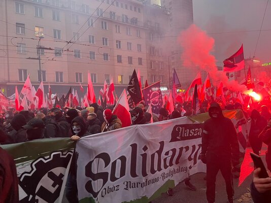 Miniatura: Marsz Niepodległości 2024 w Warszawie....