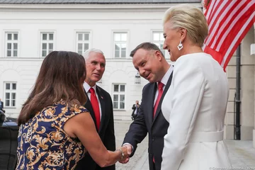 Mike Pence z wizytą w Pałacu Prezydenckim Mike Pence