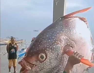 Miniatura: Imponujący wyczyn rybaka. Pokazał zdobycz...