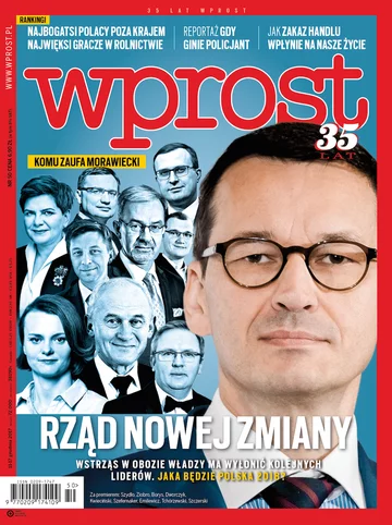 Okładka tygodnika Wprost nr 50/2017 (1815)