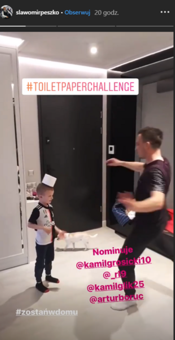 Screen z&nbsp;InstaStories Sławomira Peszko