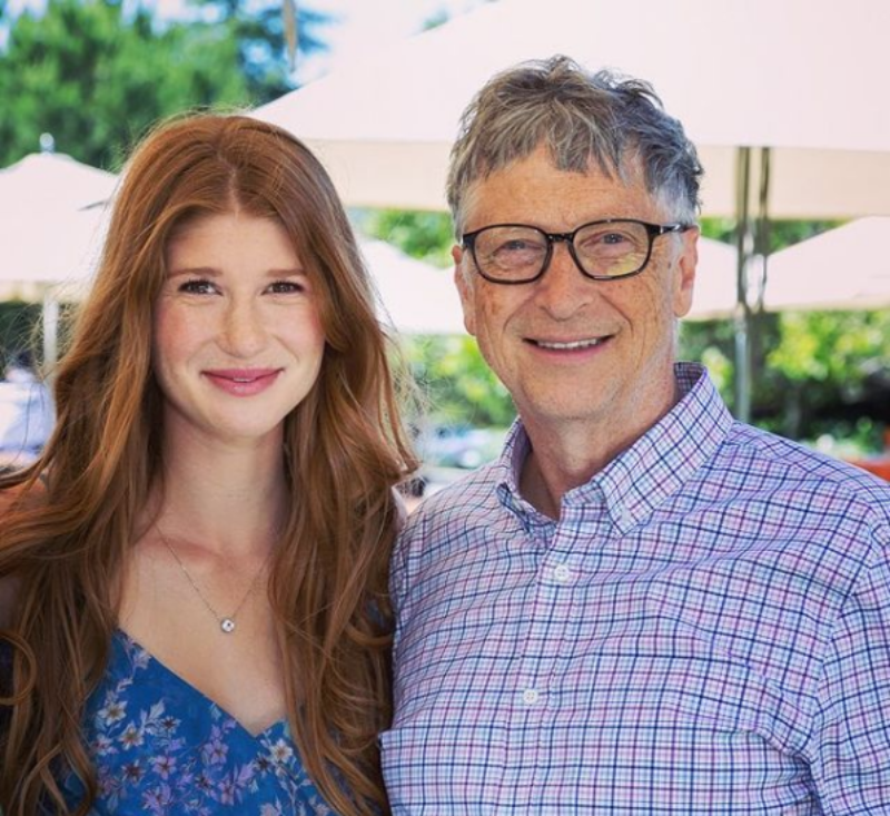 Jennifer Gates i jej ojciec Bill Gates 