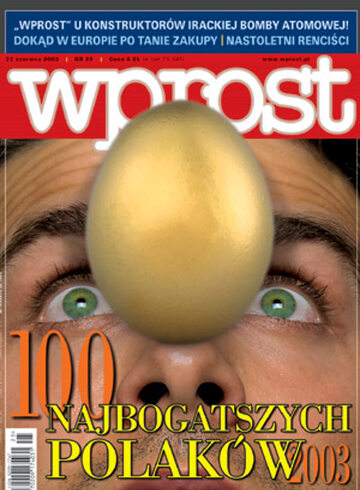 Okładka tygodnika Wprost nr 25/2003 (1073)