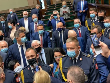 Kadr z 20. posiedzenia Sejmu 