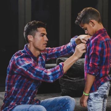 Cristiano Ronaldo z synem 