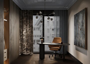 Apartament z widokiem na park, projekt Modeko Studio 