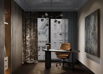 Apartament z widokiem na park, projekt Modeko Studio 