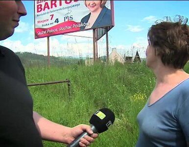 Miniatura: Nielegalny billboard wyborczy PiS na...