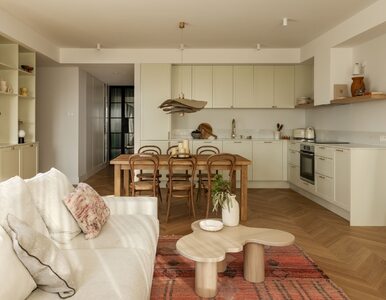 Miniatura: Mieszkanie z funkcjonalną białą kuchnią i...